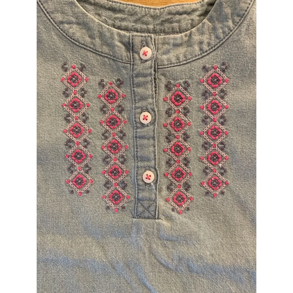 NWT: Carters Cap Sleeve Chambray‎ Shirt (24 mo)